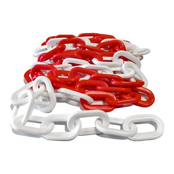 K�rm�z� Beyaz Metal Zincir
