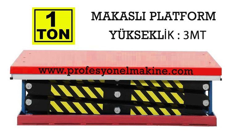 PROF - 1000 KG 3 METRE SAB�T Y�K PLATFORMU