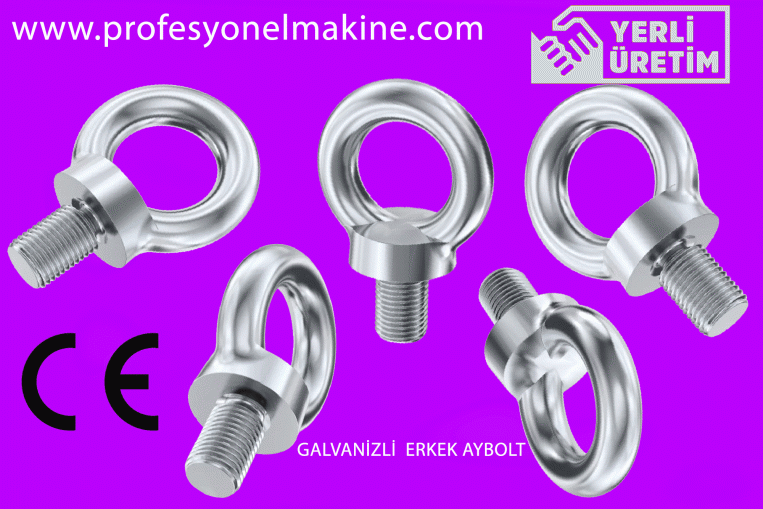Galvanizli erkek aybolt