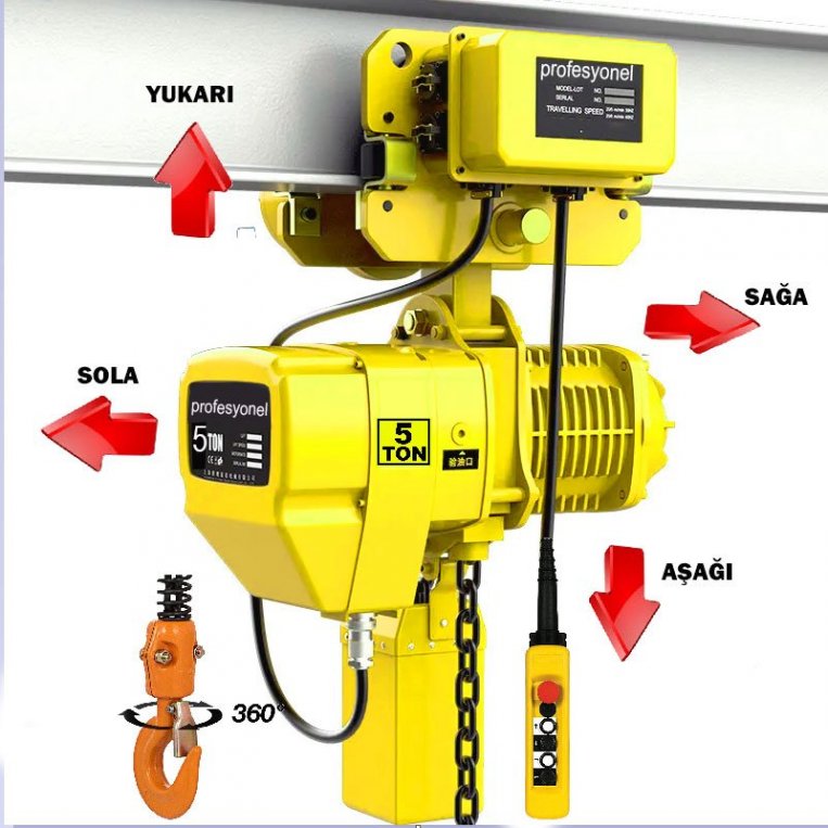 5 -Ton-Elektrikli-Monoray-Zincirli-Vinc