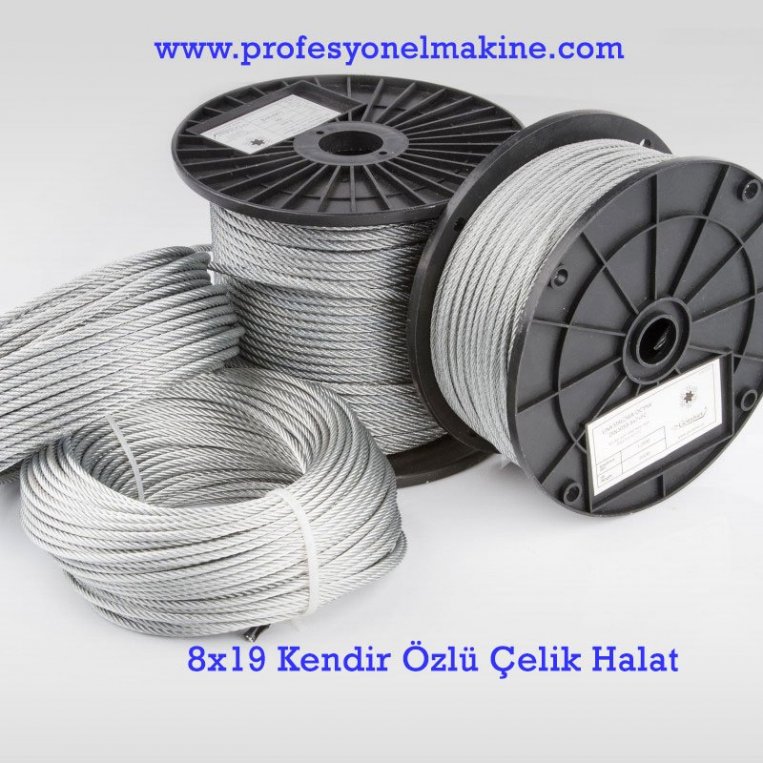 8x19 Kendir �zl� �elik Halat