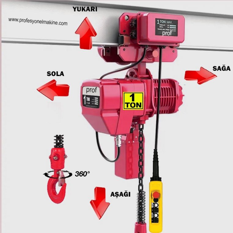 1 Ton Elektrikli Monoray Zincirli Vin�