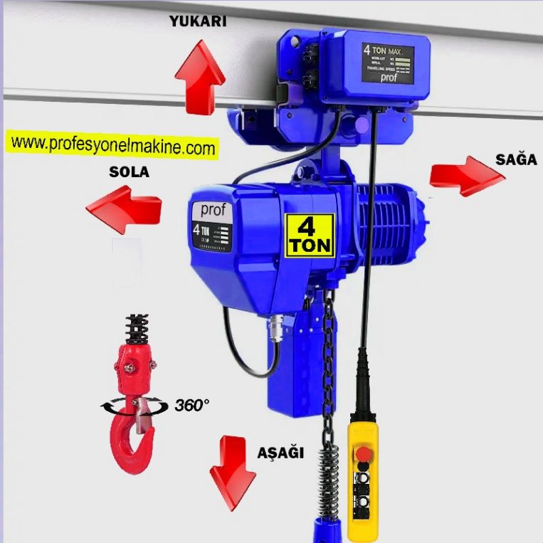 4 -Ton-Elektrikli-Monoray-Zincirli-Vinc