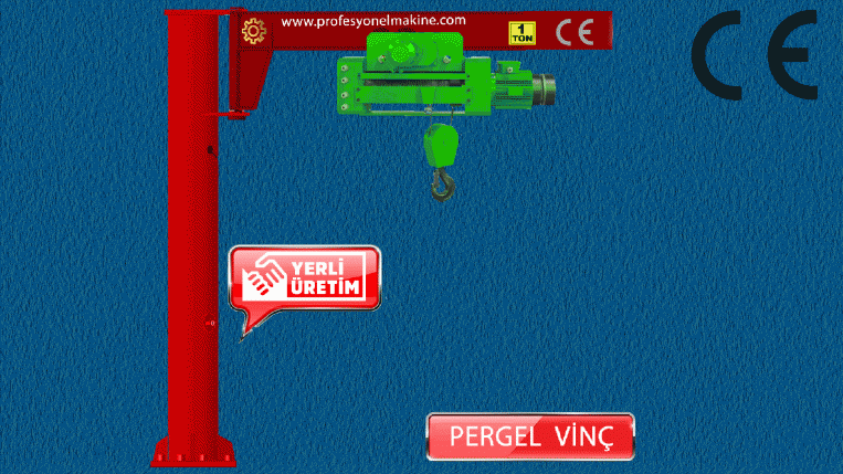 1000 kg yere monte pergel vin�